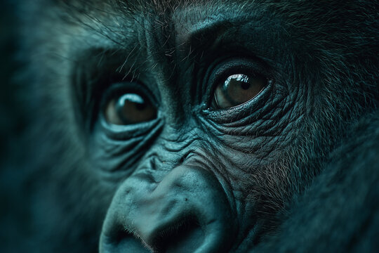 Close-up d'un gorille