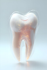 A Perfect, Gleaming Dental Model Symbolizing Health,