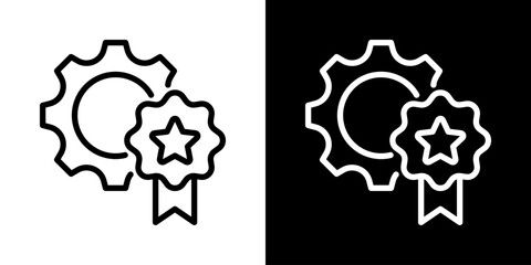 Quality Icon Of Line Black And White Style 