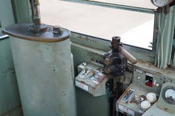 路面電車運転席