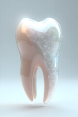 A Perfect, Gleaming Dental Model Symbolizing Health,
