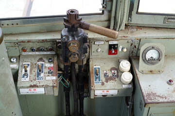 路面電車運転席