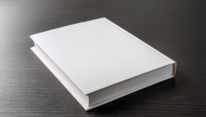 blank white book mockup