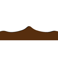 Brown Wavy Abstract Ground Border