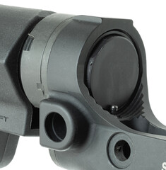 Retainer pin holding the buffer weight in an AR-15