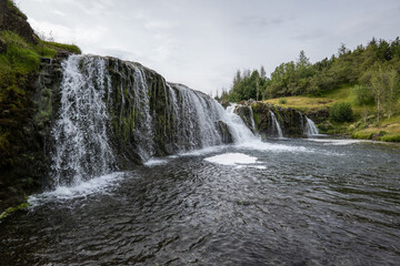 Fototapeta premium The waterfall Reykjafoss in Iceland