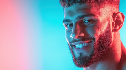 Succeed Boxer smiling after a victorious fight, acknowledging the audience applause.