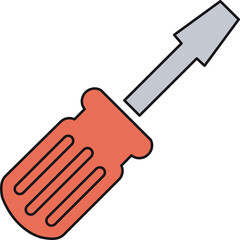 Flathead screwdriver representing essential hand tools for home improvement, maintenance, and various technical tasks