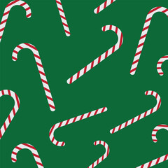 Obraz premium christmas candy canes vector background