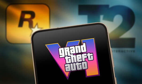 GTA Grand Theft Auto - action adventure game displayed on mobile device