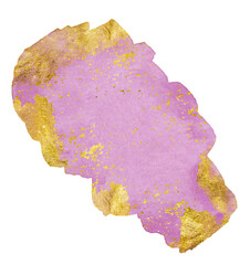 purple and pink crystal  Shows a pink and gold textured shape on white. Full-frame composition, pink-gold tone. Artistic style, design background