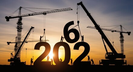 Building 2026 Construction Cranes Shaping the New Year.