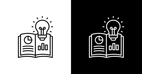 Idea Book White Icon Set Design