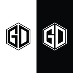 Letter GD Logo Template Hexagon Logo Stock Vector and Vector Art.