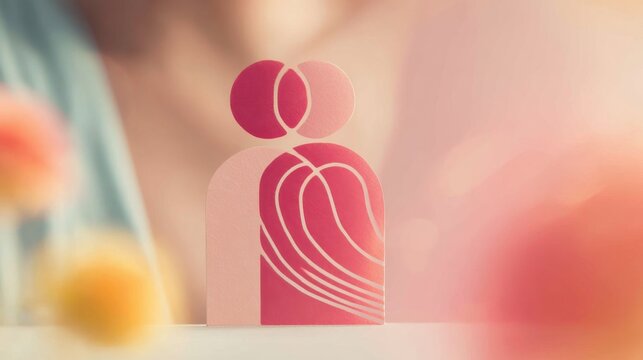 Abstract representation of love and connection.