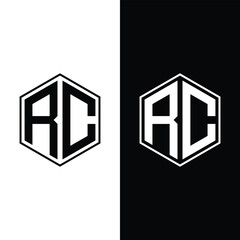 RC Initial Monogram Logo Stock Vector and Vector Art.