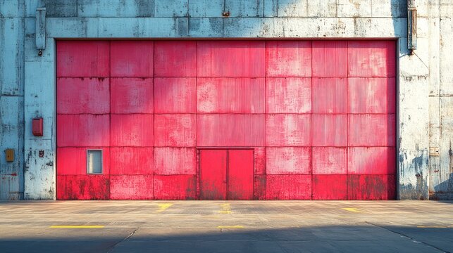 Industrial hangar door