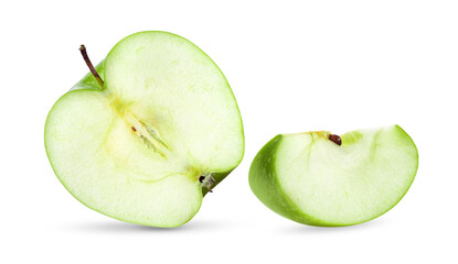 green apple isolated on transparent png ( Image from camera)