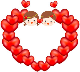 heart shaped balloons