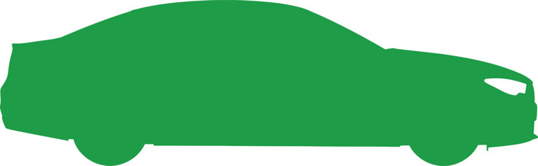 Green silhouette of a modern car automobile vehicle, car, automobile, vehicle, silhouette, green, modern, sedan, transportation, travel, transport, road, driving, auto, shape, outline, graphic, isolat