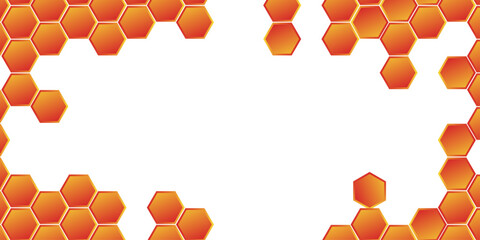 Abstract Geometric Shape Hexagon Background, Geometric Abstract Background With Hexagons.