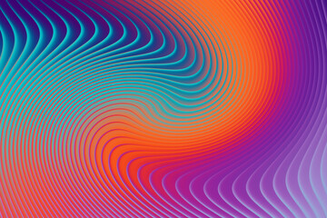 Abstract colorful wavy lines background with a swirling pattern and smooth texture