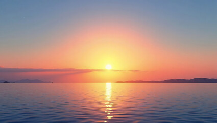 Obraz premium SunsetOverCalmSea