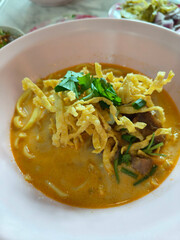 Northern Style Curry Noodle Soup with pork