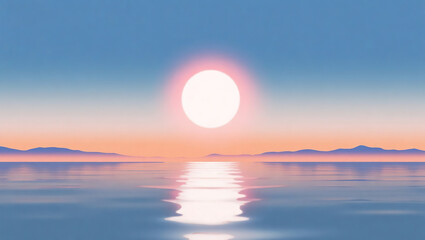 Fototapeta premium SunsetOverCalmSea