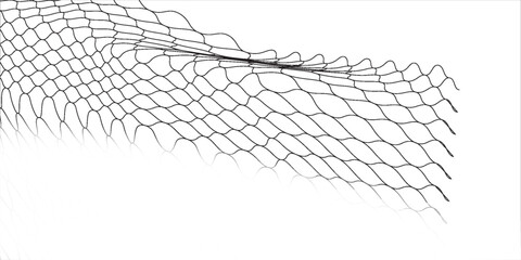 Mesh texture for fishing nets. Seamless pattern for sportswear or soccer goal, volleyball net, basketball hoop