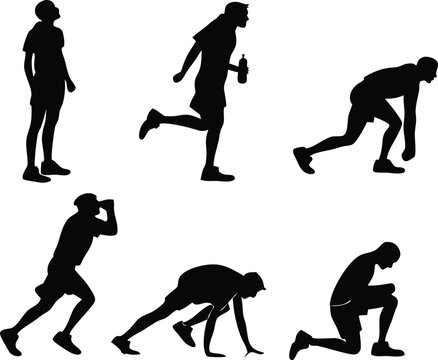 Dynamic athlete in motion showcasing fitness and determination for sports, health, and wellness promotions or athletic training materials today