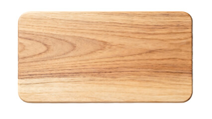 Wooden cutting board with natural wood grain texture for food preparation.
