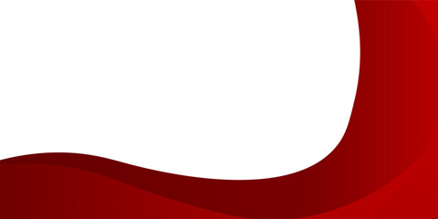 Red curve on a white background vector.  Dynamic shapes composition. Creative illustration for poster, web, landing, cover, greeting, EPS 1