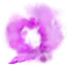 purple and white abstract Presents a pink smoke-like shape forming a circle on white. Full-frame composition, pink-white tone. Abstract style, design background