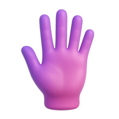 Obraz premium 3D rendered hand emoji