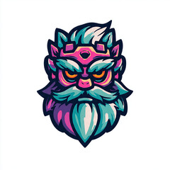 Mystical owl with a crown illustration for fantasy gaming or magical branding