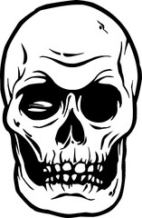 Human Skull Vector Illustration