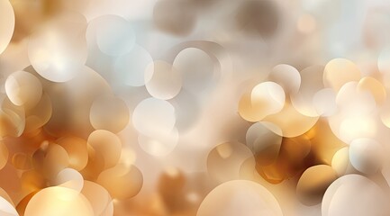 Abstract blurred circles in warm, muted tones