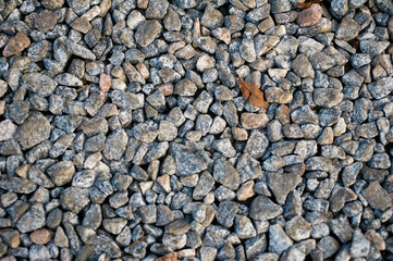 Rough Gray and Brown Gravel Stone Texture Background