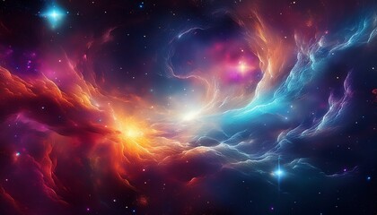 colorful space galaxy nebula stary night cosmos universe science astronomy supernova background wallpaper