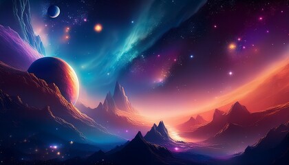 colorful space galaxy cloud nebula stary night cosmos universe science astronomy supernova background wallpaper planetary space travel through moons and stars