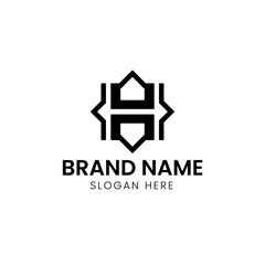 Luxury letter H home logo