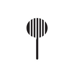 simple restaurant logo isolated on white background