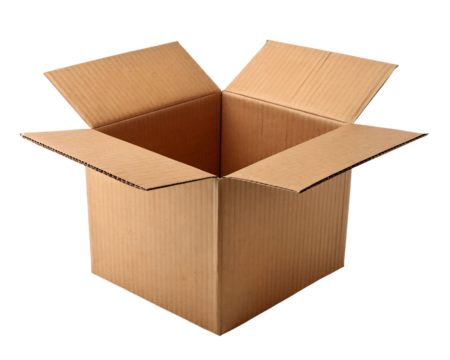 open cardboard box brown corrugated packaging  