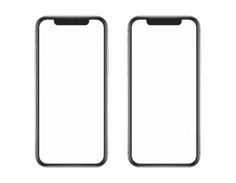 İki boş ekranlı telefon 