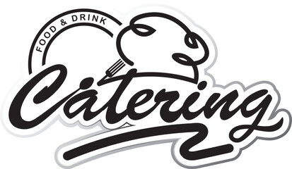 Chef logo design, chef hat, cooking and catering logo vector design