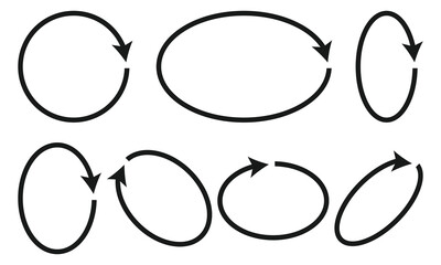 Simple Rotating Arrows with Circular Motion