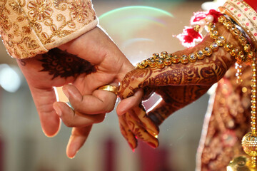 Ring Ceremony , a Hindu wedding ritual wherein bride and groom hand over their rings to each others as symbol of love