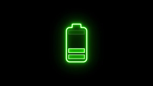 Fast charging animation on black background. battery fast charging motion. battery charging power video.