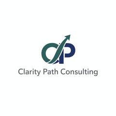 A sleek logo combining the letters C and P with an upward arrow, symbolizing clarity, direction, and growth in professional consulting services.